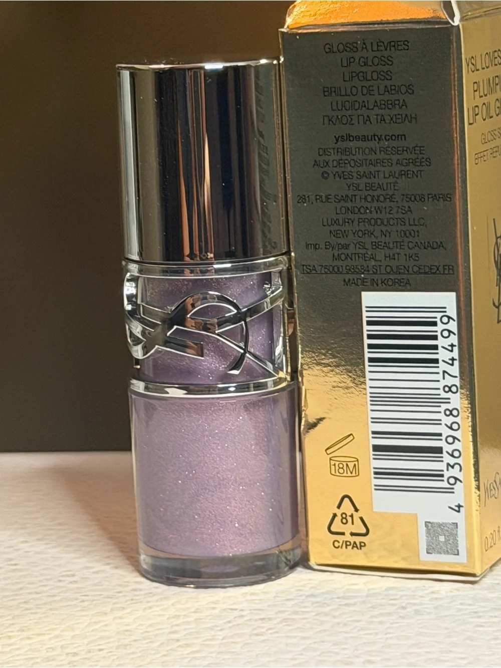 Yves Saint Laurent LOVESHINE Plumping Lip Oil Gloss - 1- Thunder Stealer